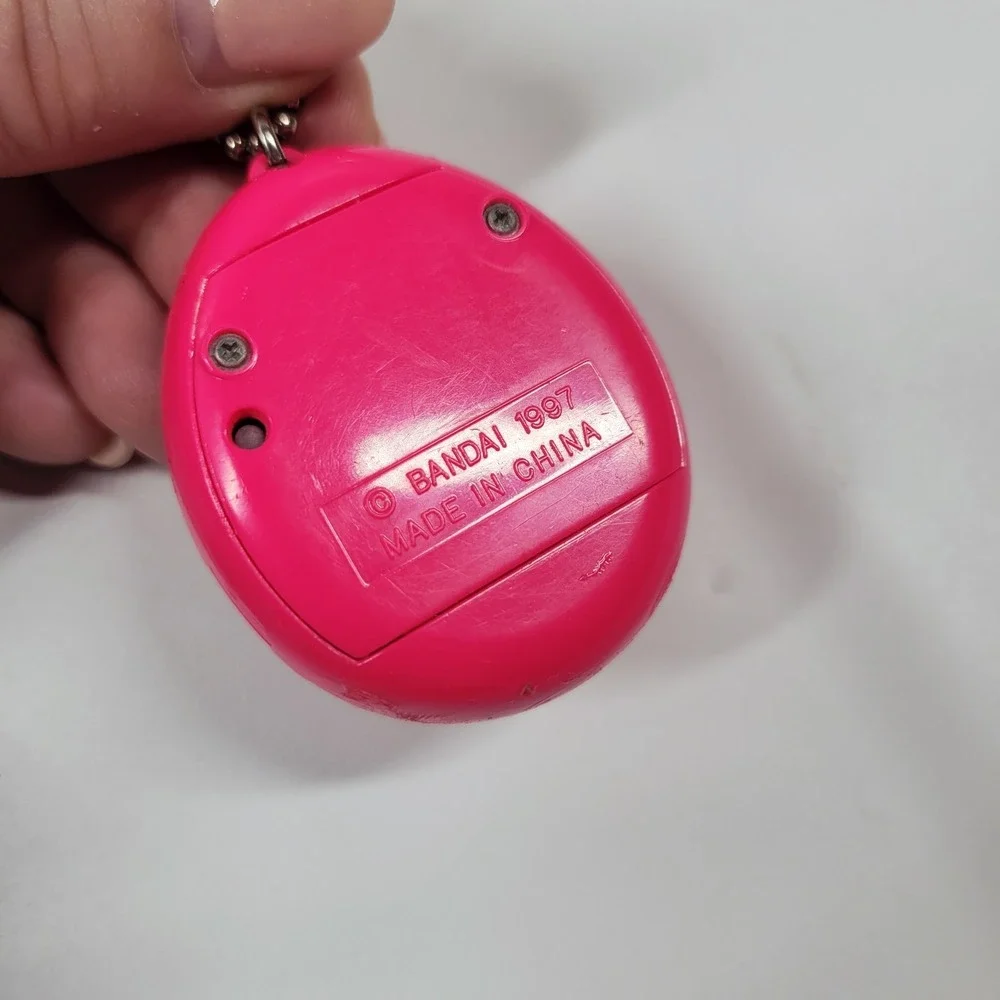 Vintage Bandai Tamagotchi P1/P2 – 1997 Pink Blue New Battery! Works! Retro Toy